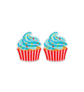 Flair Patches - Blue Cupcakes   ( 2 patches)