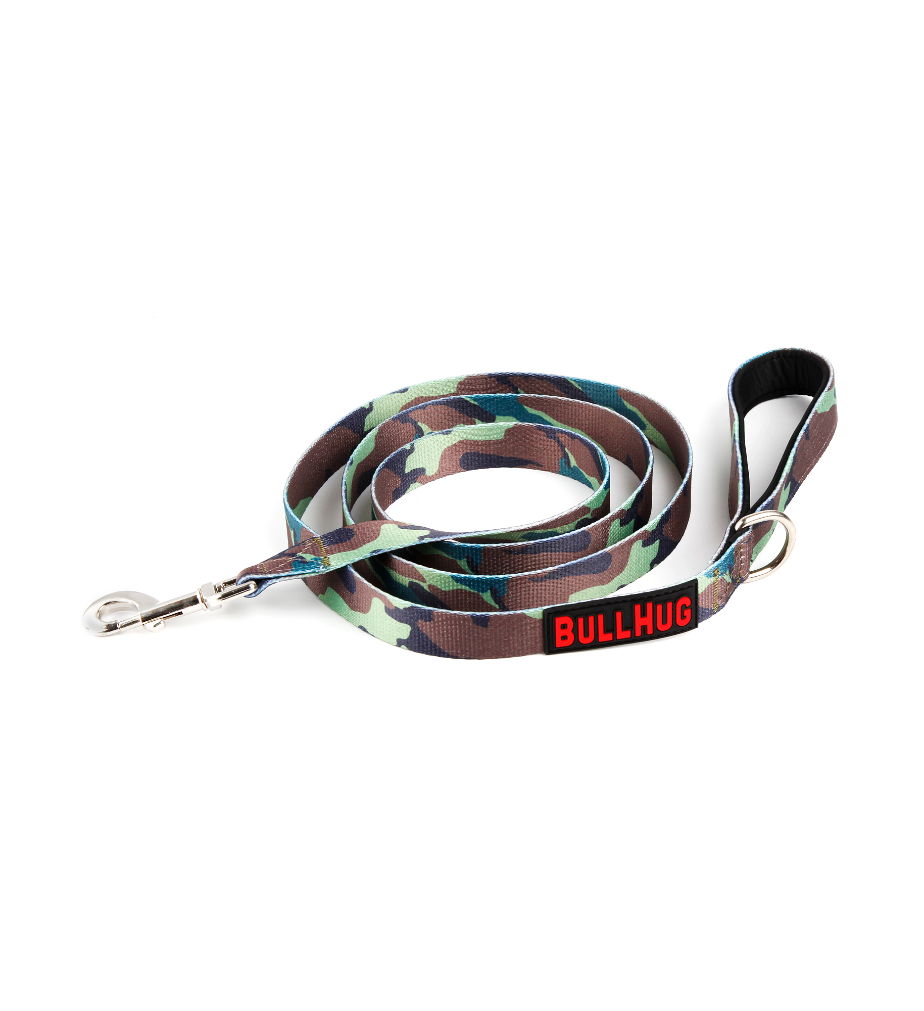 Army Camouflage BullHug 6ft Dog Leash – Padded Handle