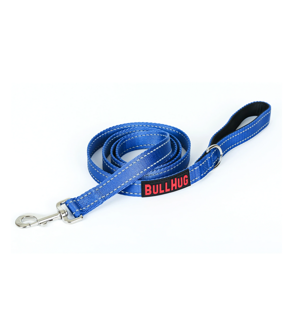 Royal Blue BullHug Dog Harness & Leash Combo