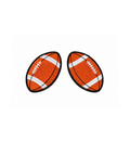 Flair Patches- Footballs ( 2 patches)