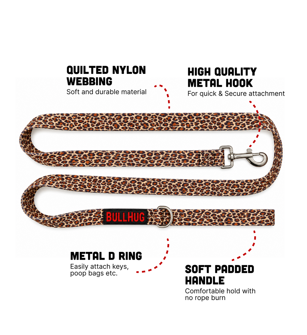 "LEOPARD" BULLHUG 6FT LEASH