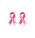 "BREAST CANCER RIBBON" ( 2 PATCHES)