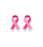 "BREAST CANCER RIBBON" ( 2 PATCHES)