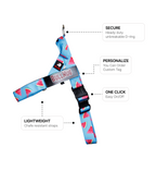 Watermelon BullHug Dog Harness – Non-Choking, Adjustable