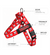 Red Skulls BullHug Dog Harness – Non-Choking, Adjustable