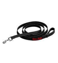 Black BullHug 6ft Dog Leash – Padded Handle