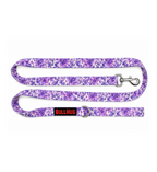 Purple Floral BullHug 6ft Dog Leash – Padded Handle