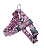 Pink Leopard BullHug Dog Harness – Non-Choking, Adjustable