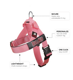 Baby Pink BullHug Dog Harness – Non-Choking, Adjustable