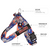Orange & Royal Blue Camo BullHug Dog Harness – Non-Choking, Adjustable
