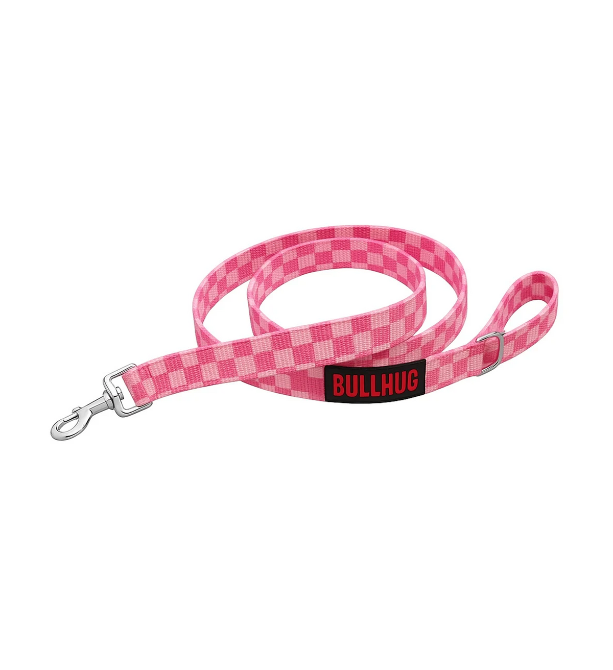Pink Checkers BullHug 6ft Dog Leash – Padded Handle