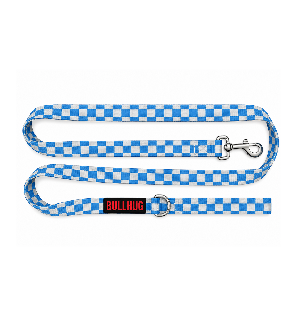 Blue Checkers BullHug 6ft Dog Leash – Padded Handle