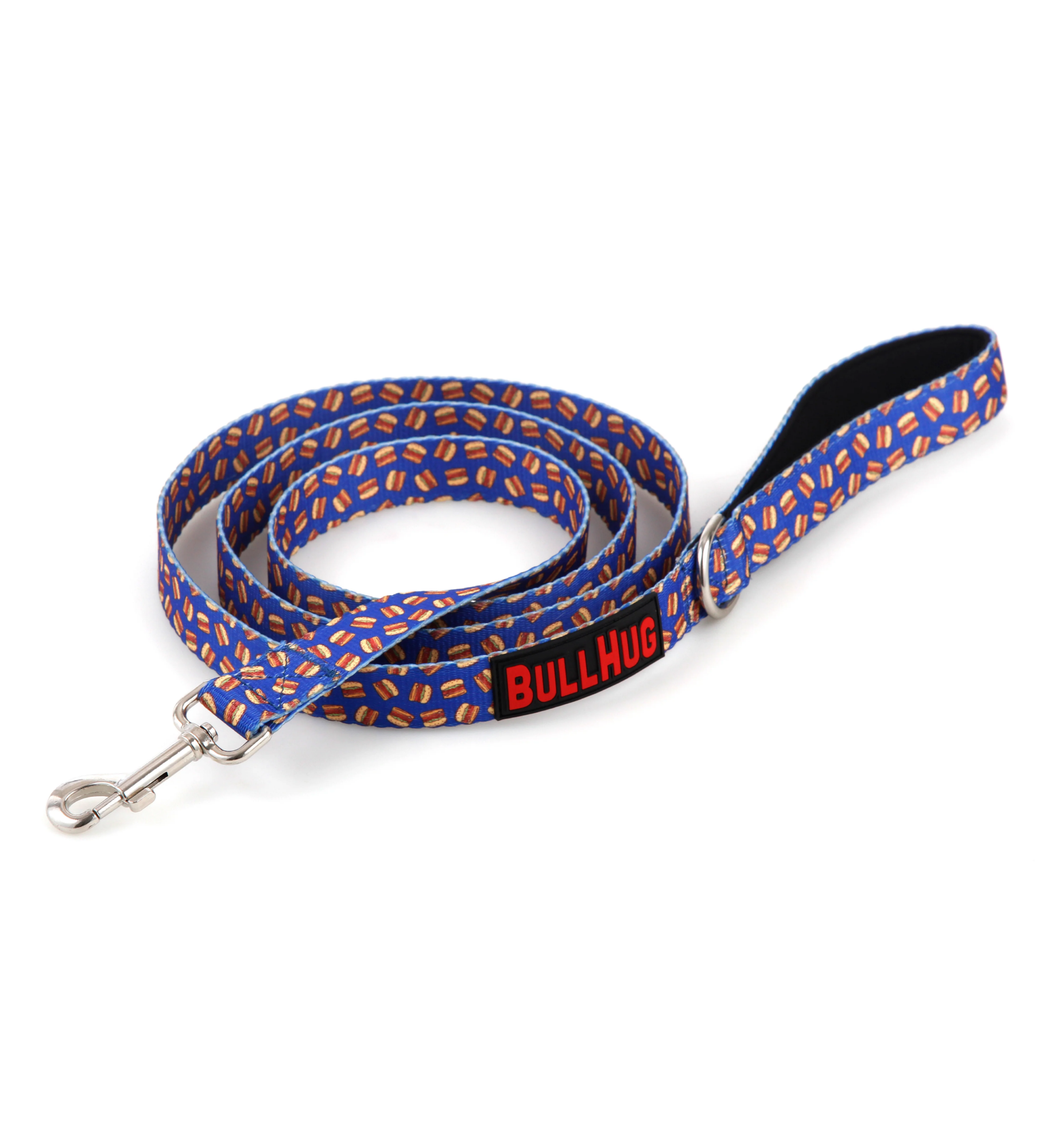 Burger BullHug 6ft Dog Leash – Padded Handle