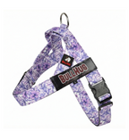 Purple Floral BullHug Dog Harness – Non-Choking, Adjustable