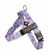 Purple Floral BullHug Dog Harness – Non-Choking, Adjustable