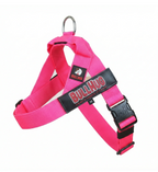 Neon Pink BullHug Dog Harness – Non-Choking, Adjustable