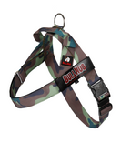 Army Camouflage BullHug Dog Harness – Non-Choking, Adjustable