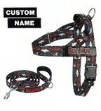 Shark BullHug Dog Harness & Leash Combo