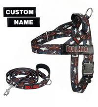 Shark BullHug Dog Harness & Leash Combo