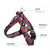 Black Floral BullHug Dog Harness – Non-Choking, Adjustable