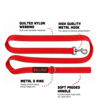 Fire Truck Red BullHug 6ft Dog Leash – Padded Handle