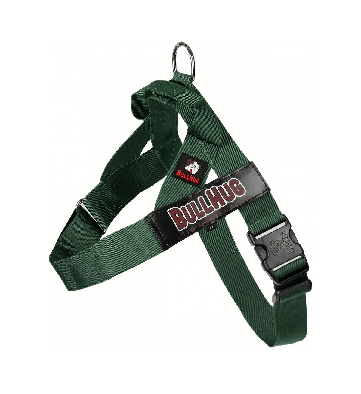 Hunter Green BullHug Dog Harness & Leash Combo