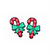 Flair Patches- Candy Cane (2 patches)