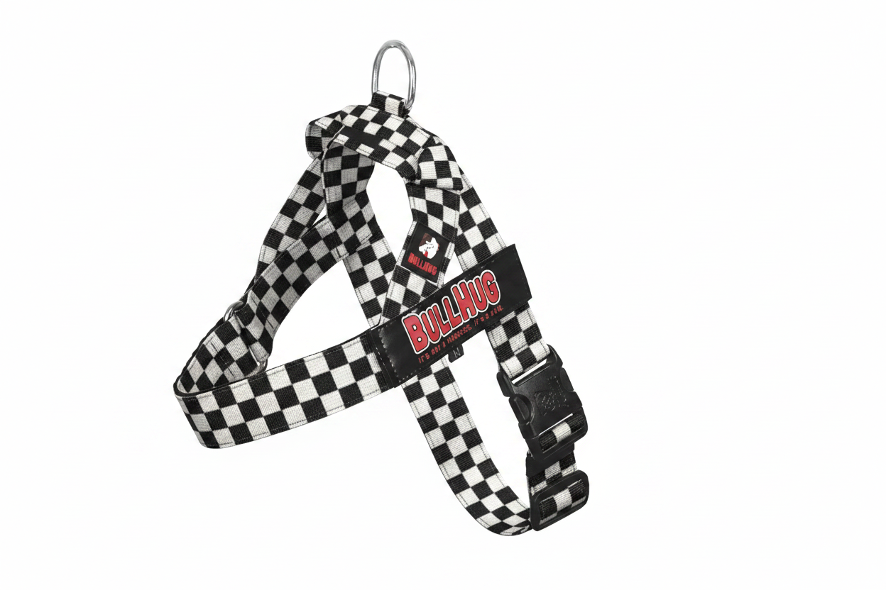 Blue Checker BullHug Dog Harness