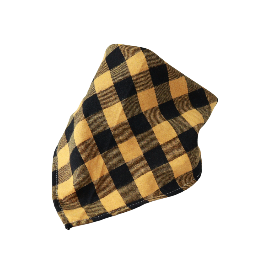 Yellow Buffalo Plaid Bandana