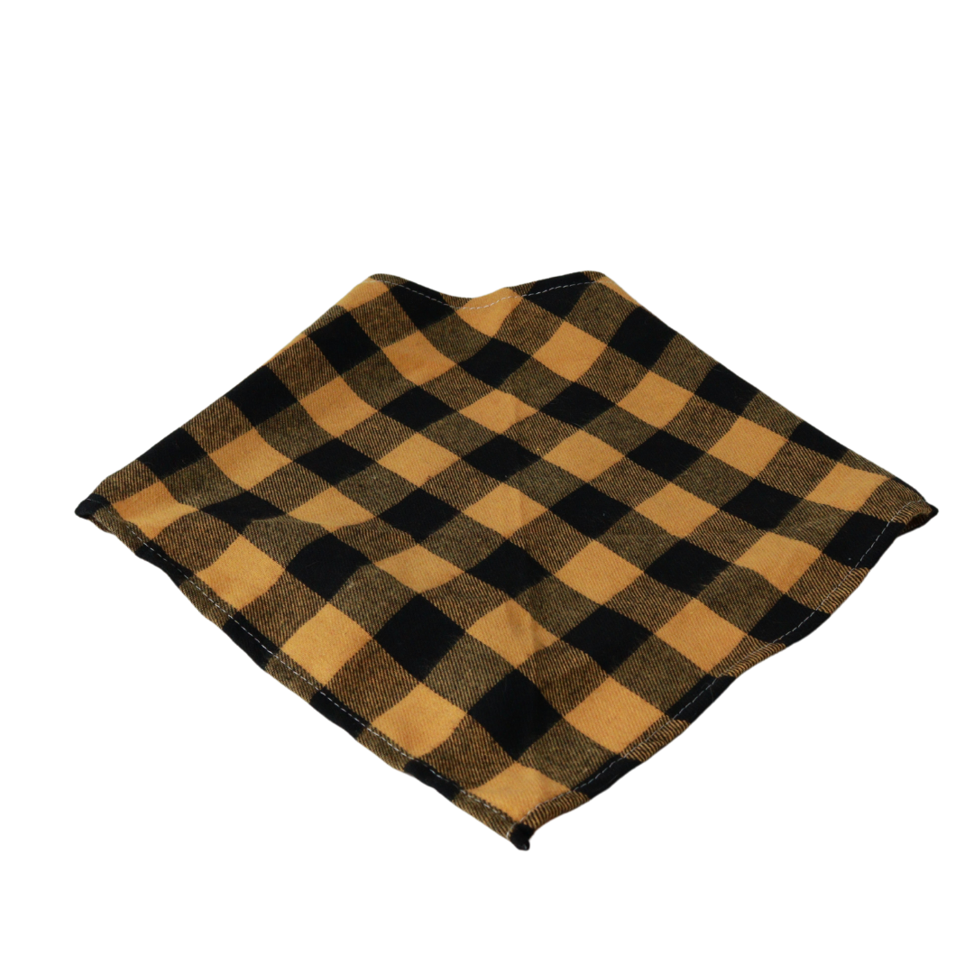 Yellow Buffalo Plaid Bandana