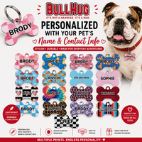 Personalized Dog Name Tag | Custom Pet ID Bone Charm
