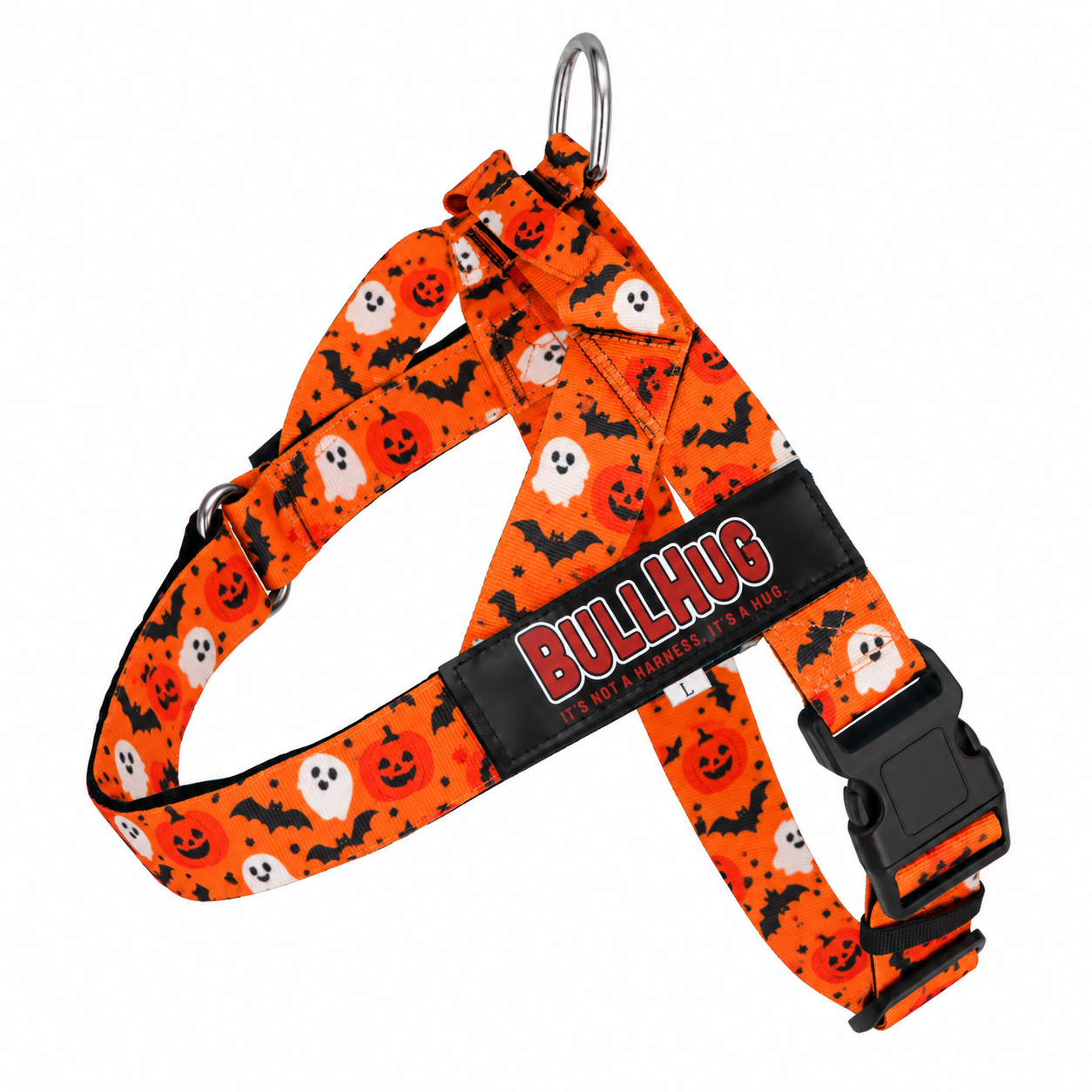 Boo and Bats Adjustable No-Choke Dog Harness – No Pull | BullHug