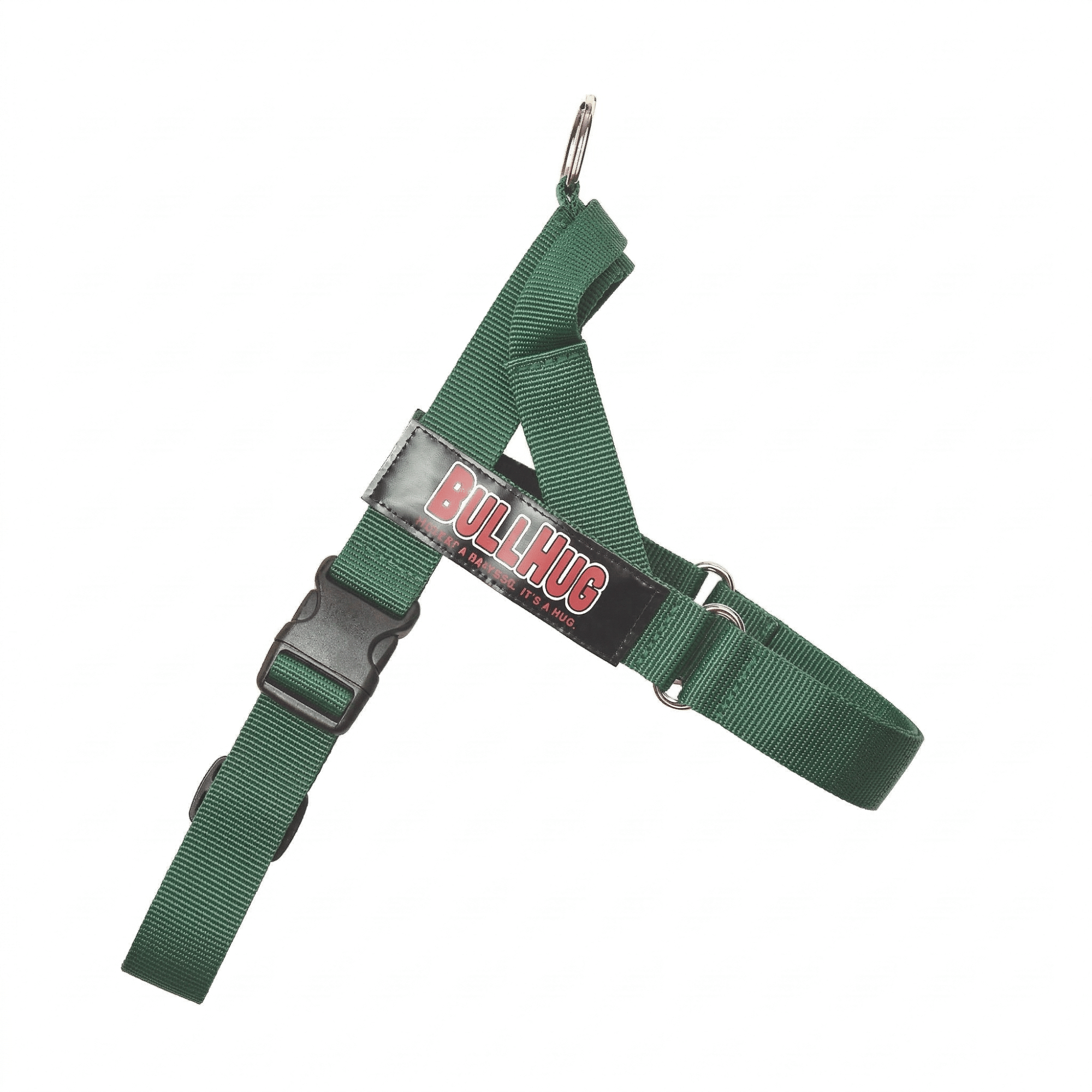 Hunter Green Bullhug No Pull Adjustable Dog Harness Left Side