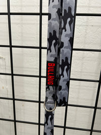 "GRAY CAMOUFLAGE " BULLHUG 6FT LEASH