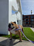 Purple Floral BullHug Dog Harness & Leash Combo