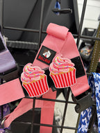 Flair Patch- Pink Cupcakes ( 2 patches)