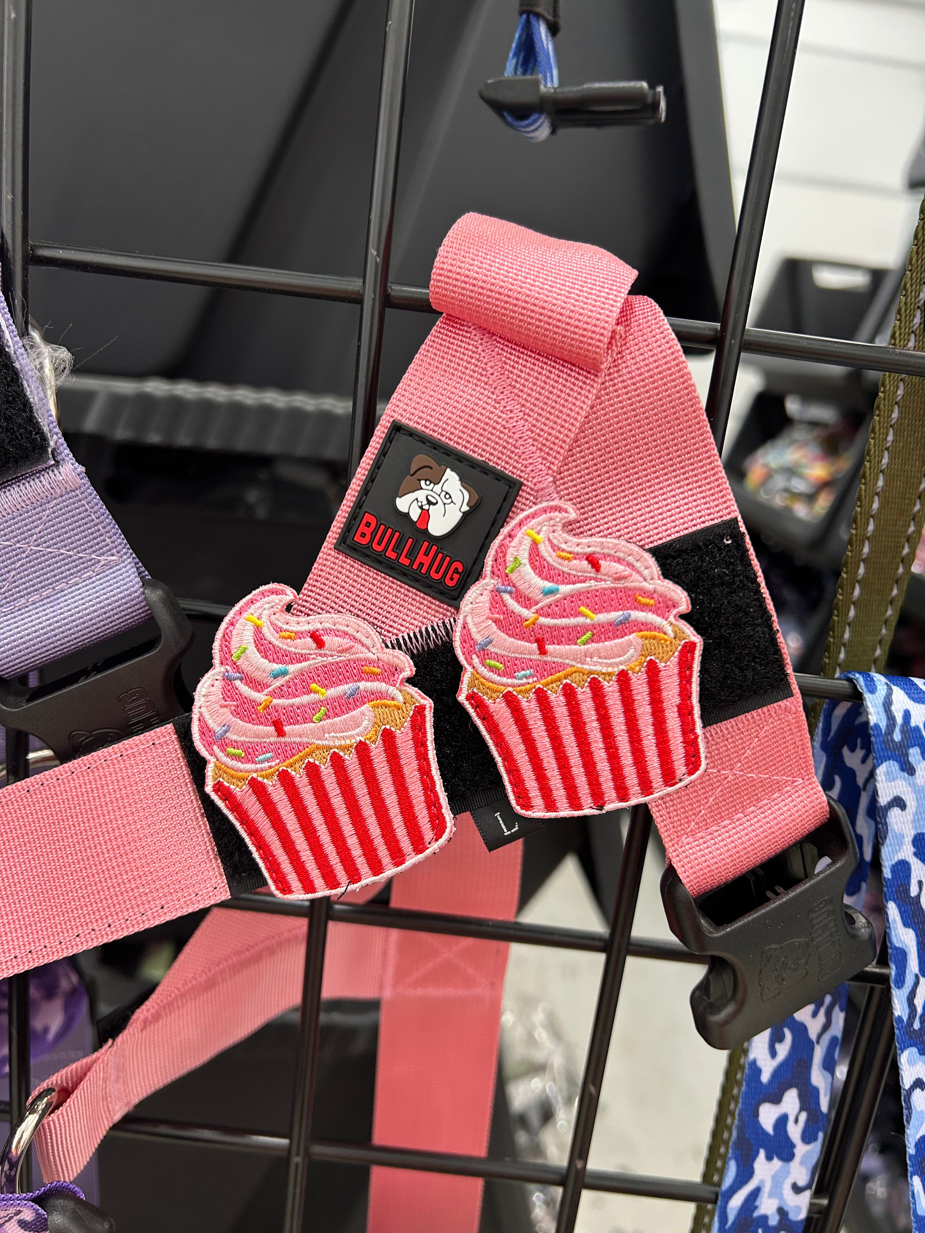 Flair Patch- Pink Cupcakes ( 2 patches)
