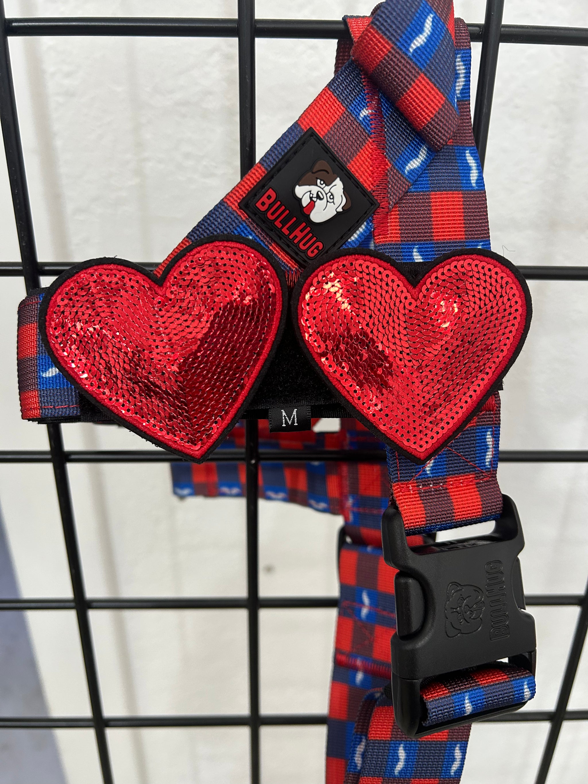 Flair Patch- Sequin Hearts (2 patches)