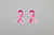 "BREAST CANCER RIBBON" ( 2 PATCHES)