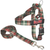 Jolly Good Plaid Red Green White Dog Harness and 6ft Leash Combo