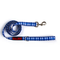 "BLUE PLAID" 6FT BULLHUG LEASH