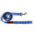 "BLUE PLAID" 6FT BULLHUG LEASH