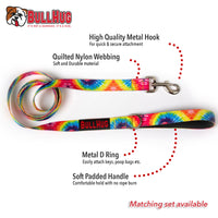 ''TIE DYE'' 6FT BULLHUG LEASH