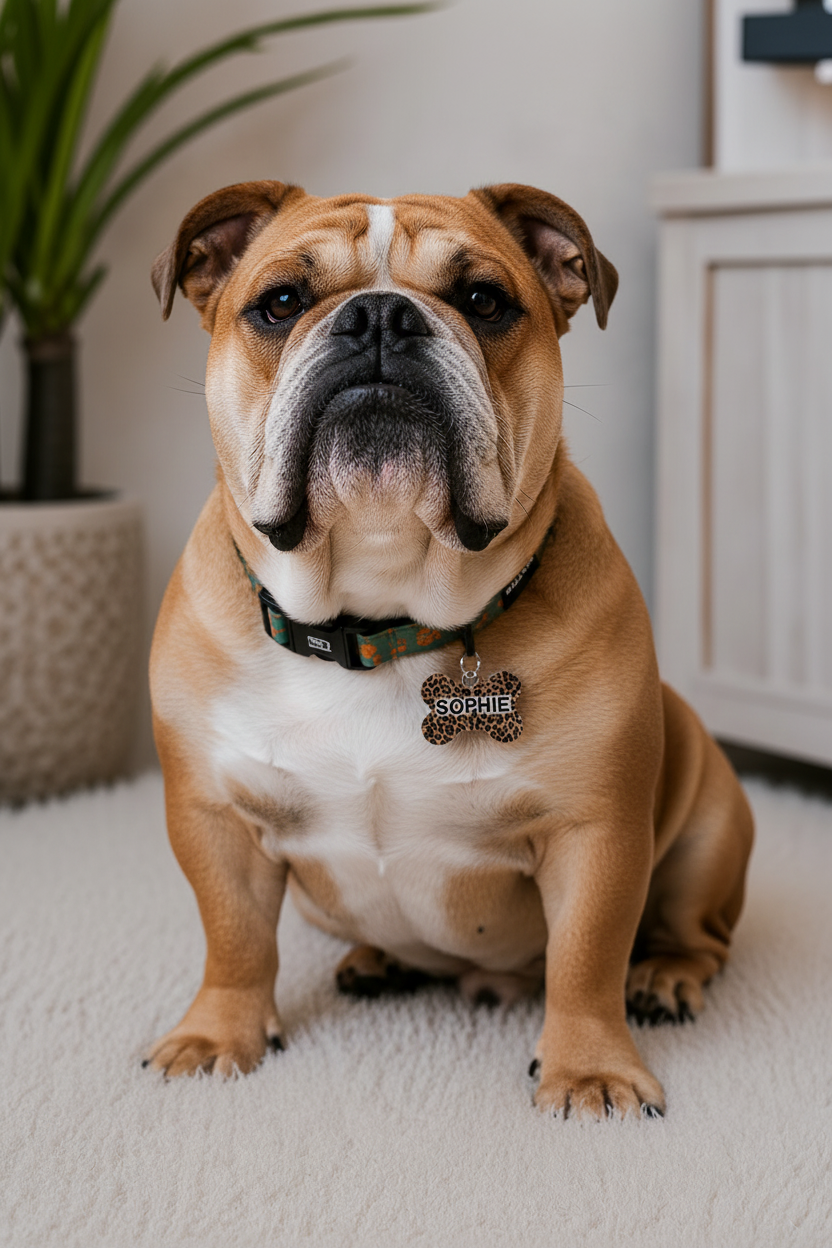 Personalized Dog Name Tag | Custom Pet ID Bone Charm
