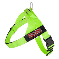 Neon Green BullHug Dog Harness – Non-Choking, Adjustable