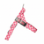 Pink Checkers BullHug Dog Harness – Non-Choking, Adjustable