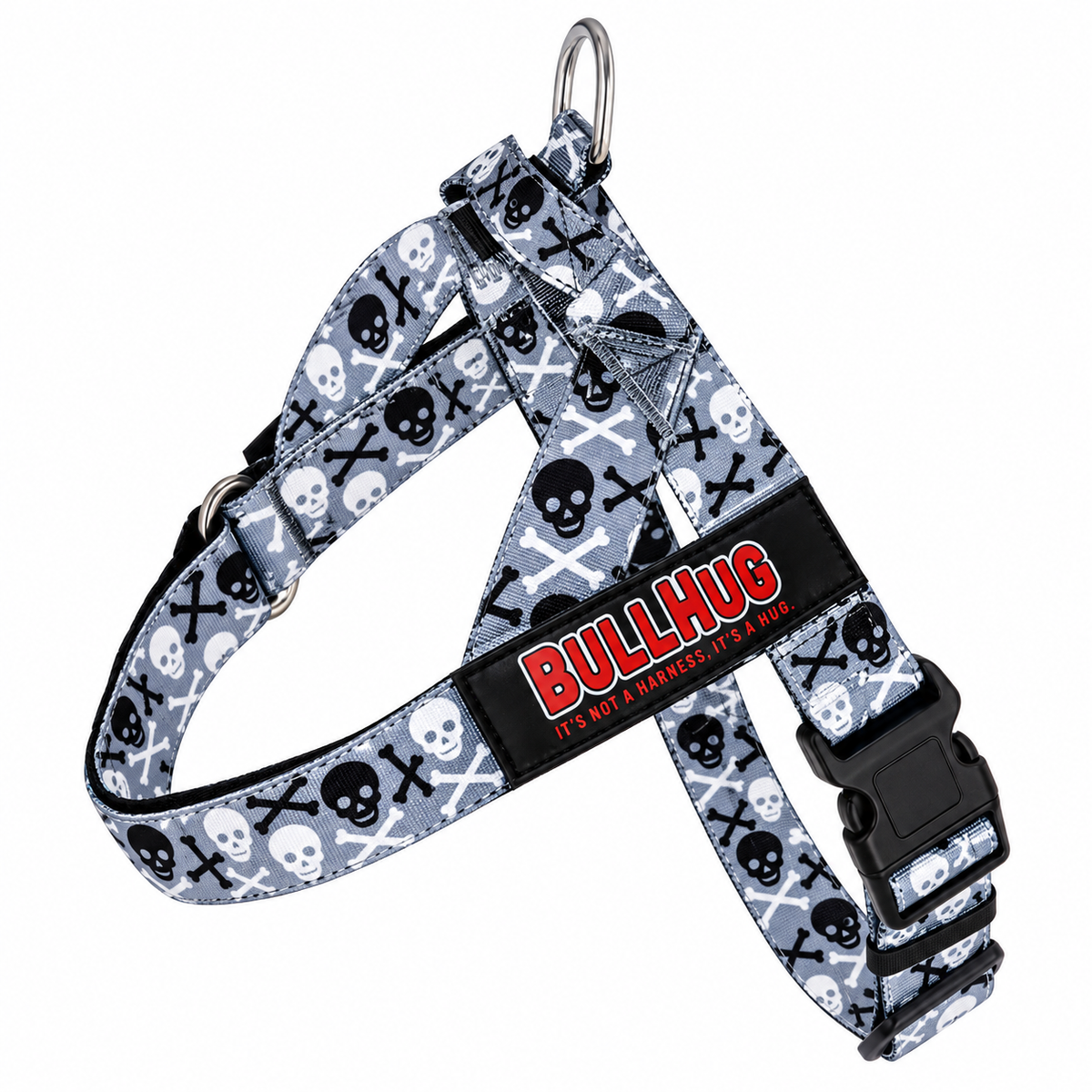 Bad to the Bone Adjustable No-Choke Dog Harness – No Pull | BullHug