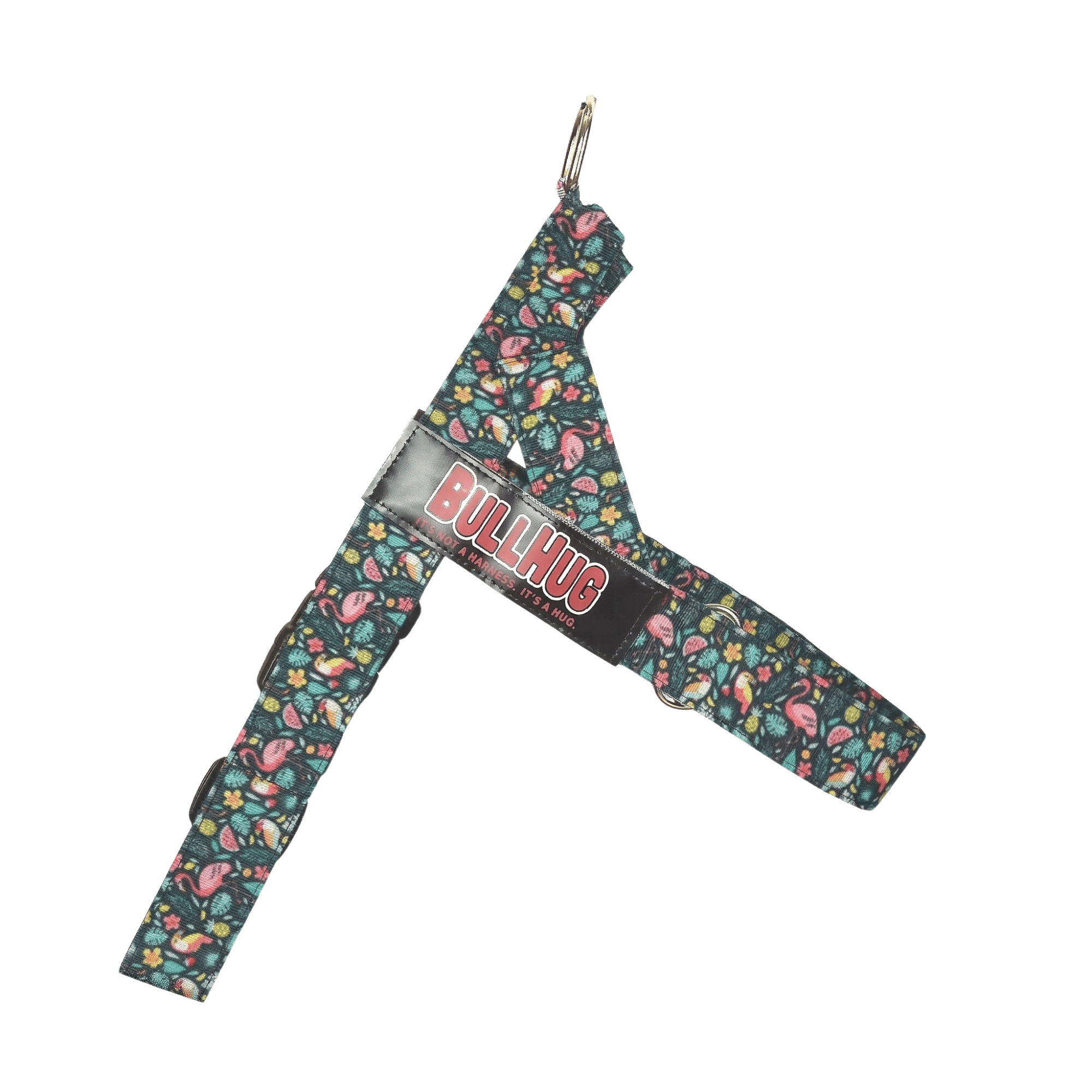 Tropical Birds BullHug No Pull Dog Harness Left