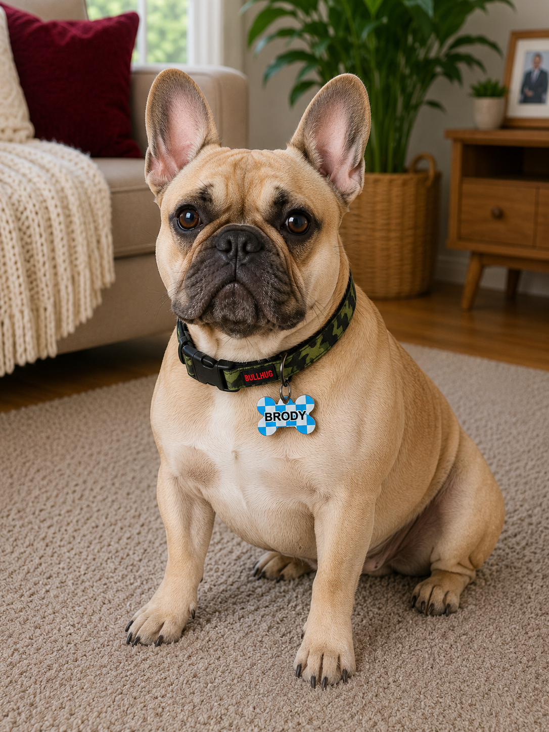 Personalized Dog Name Tag | Custom Pet ID Bone Charm