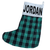 BullHug Green Buffalo Plaid Custom Stocking